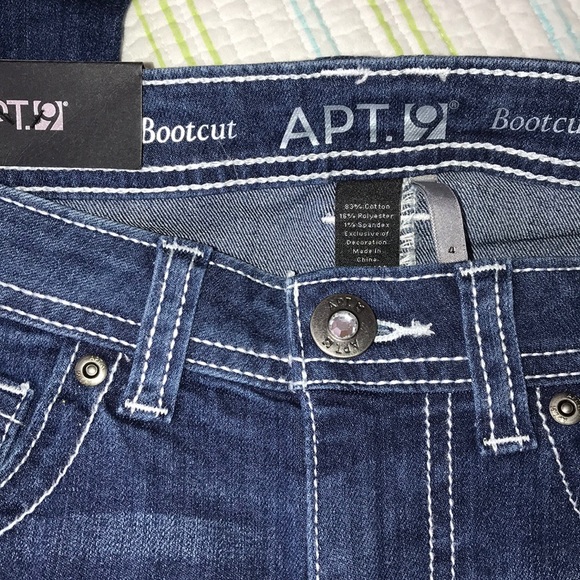Apt Mid Rise Bootcut Jeans 1099 - Picture 3 of 6